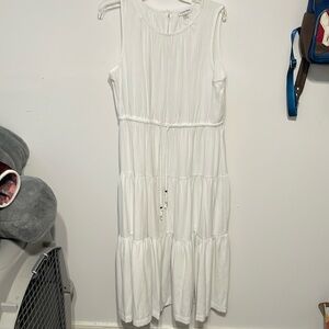 Calvin Klein white maxi dress